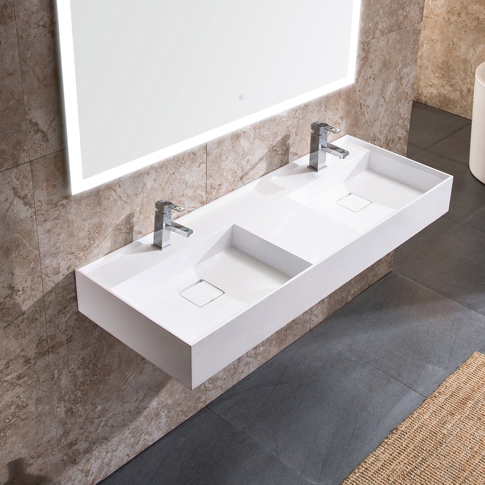 Double Sink Bathroom Basin